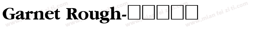 Garnet Rough字体转换